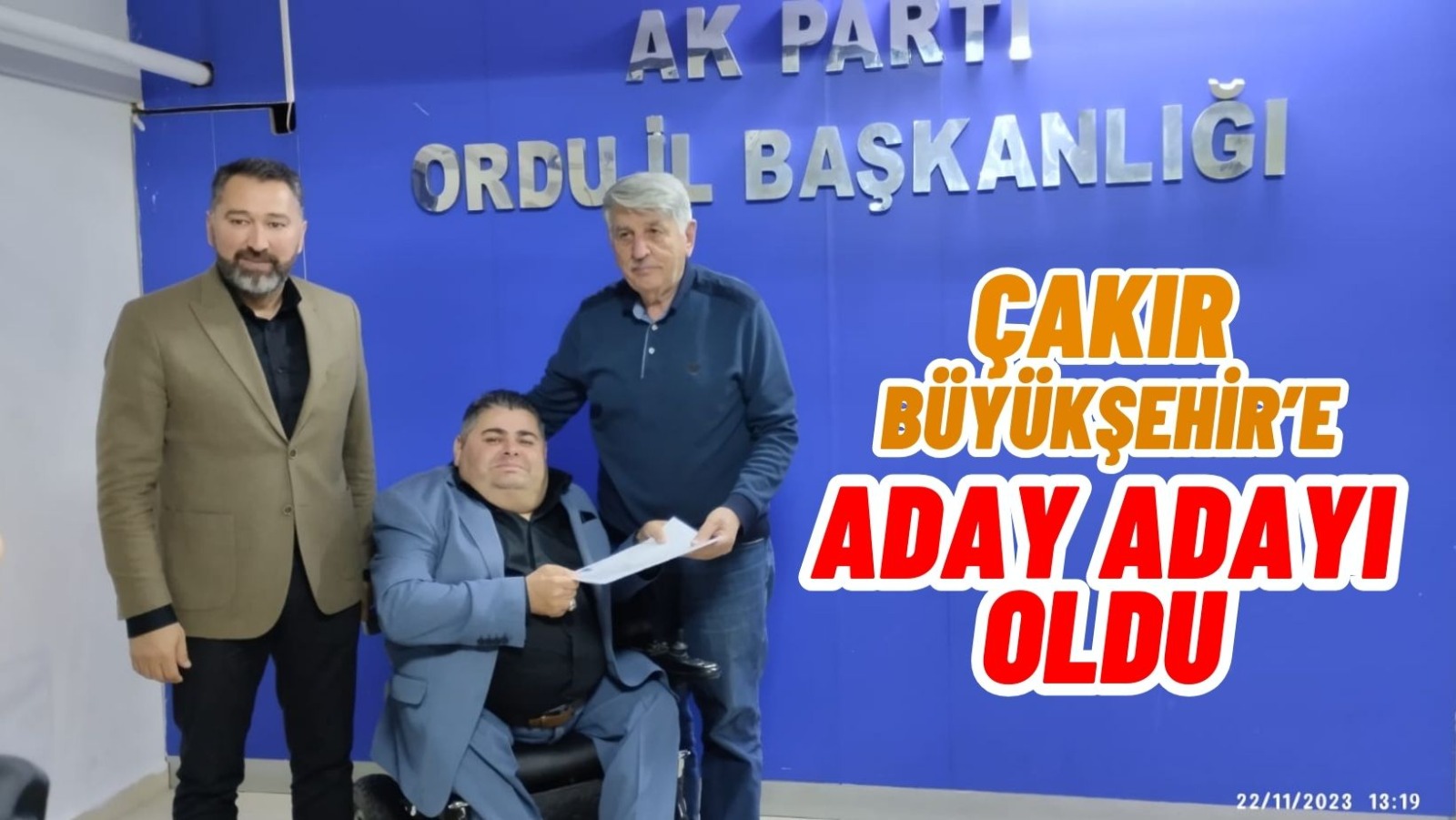Türkiye Beyazay Ordu İl Başkanı Cihan Çakır, Ak Parti’den Ordu