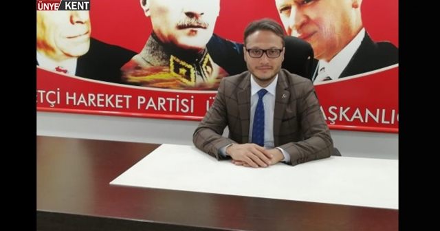 Yapımı devam etmekte olan Kültür merkezi ile ilgili MHP Ünye