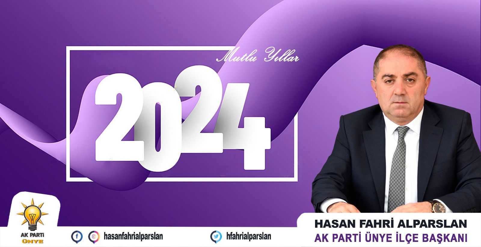 AK Parti Ünye İlçe Başkanımız Hasan Fahri Alparslan yeni yıl