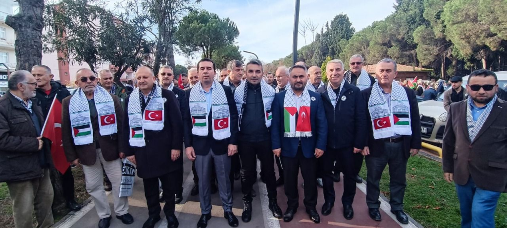 ÜNYE FİLİSTİN VE ŞEHİTLER İÇİN YÜRÜDÜ image 4