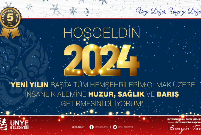 BAŞKAN TAVLI “2024 YILININ HAYIRLAR GETİRMESİNİ DİLİYORUM” tavli