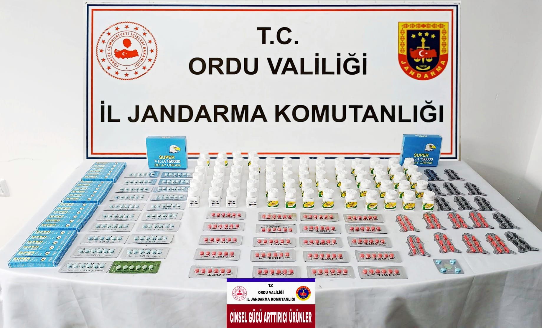 Ünye’de bir şahsa ait kargo eşyasında yapılan aramada fazla miktarda