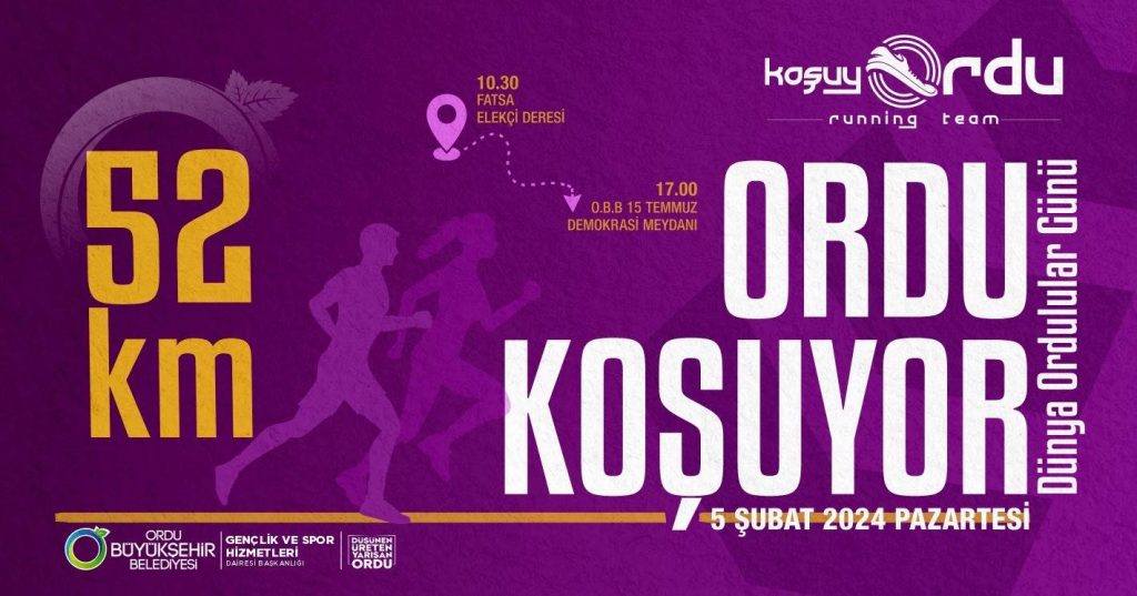 5 ŞUBAT DÜNYA ORDULULAR GÜNÜNE ÖZEL KOŞU KO 1