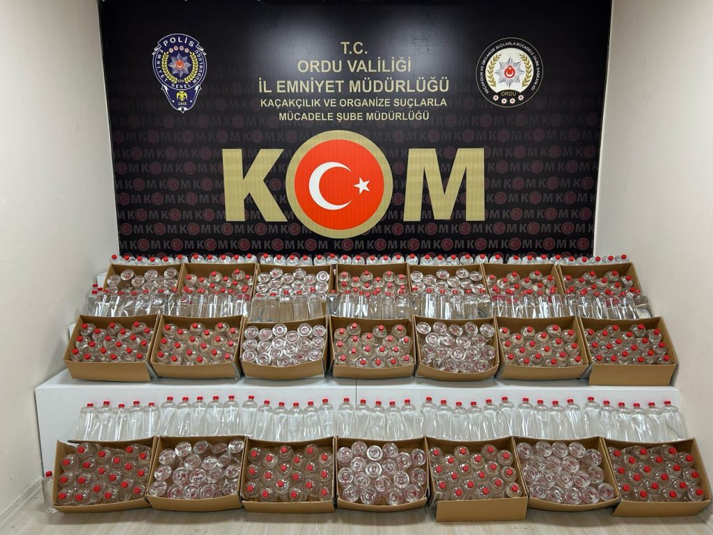 630 litre Etil Alkol ele geçirildi. kcm