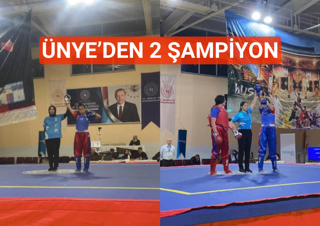 ÜNYE'DEN 2 ŞAMPİYON UNYEDEN 2 SAMPIYON