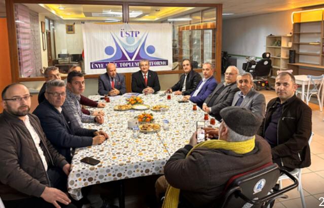 CHP BELEDİYE BAŞKAN ADAYI ÖZTÜRK, ÜSTP'Yİ ZİYARET ETTİ UTS