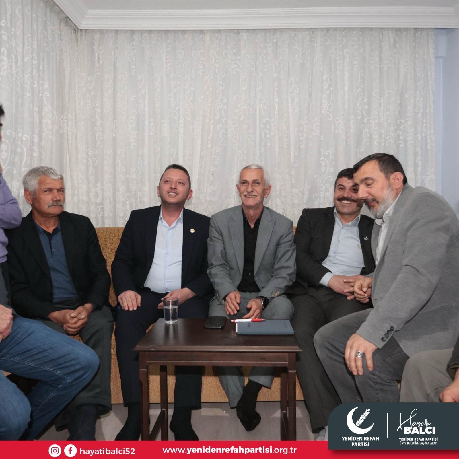 BAŞKAN ADAY BALCI, KAPI KAPI GEZİYOR. Yeniden Refah Partisi Ünye