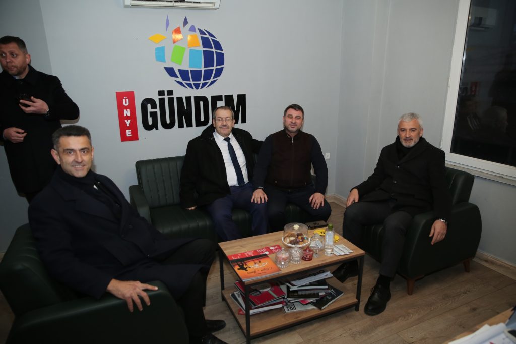 ENVER YILMAZ'DAN ÜNYE GÜNDEM'E NEZAKET ZİYARETİ enver1