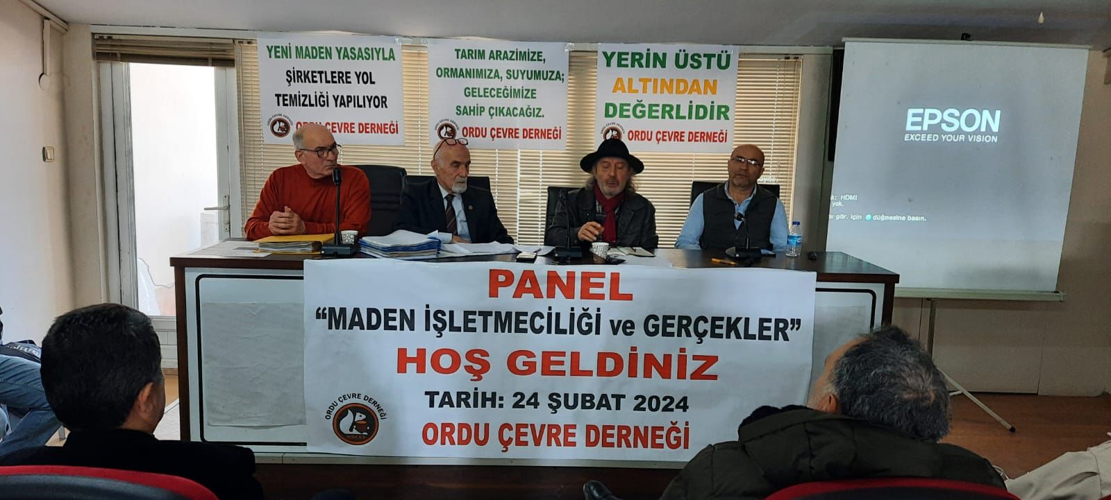Ordu Çevre Derneği tarafından “Maden işletmeciliği ve gerçekler” adıyla düzenlenen