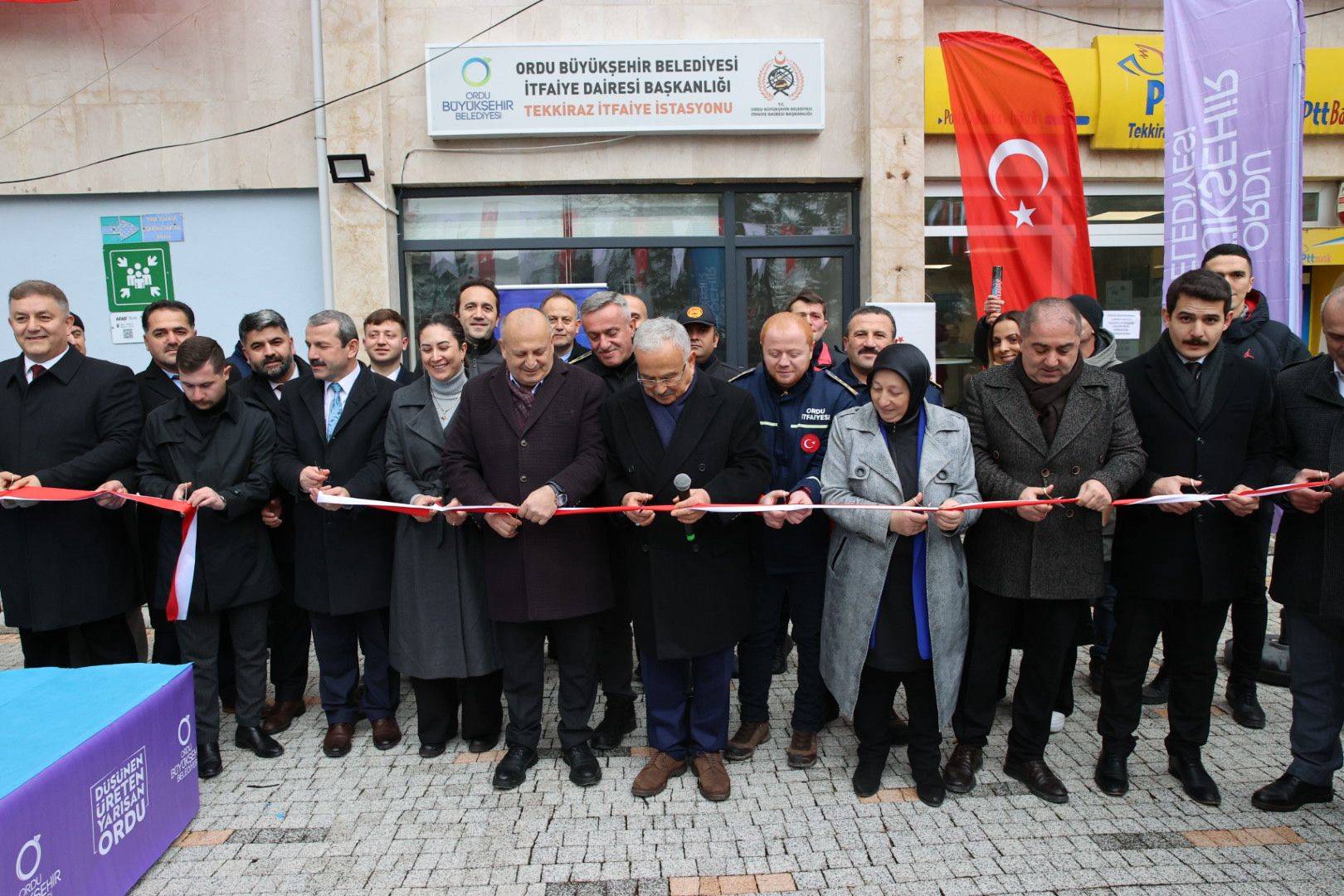 TEKKİRAZ’A İTFAİYE İSTASYONU KURULDU Ordu’nun en ücra noktalarına hizmet götüren