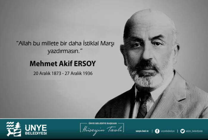 Ünye Belediye Başkanı Hüseyin Tavlı, 12 Mart İstiklal Marşı’nın Kabulü