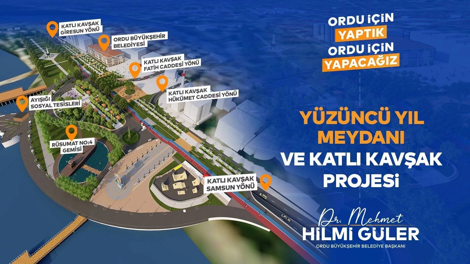 ALTINORDU MEYDANINA KAVUŞUYOR BAŞKAN GÜLER’İN YENİ DÖNEMDE UYGULACAĞI PROJE İLE