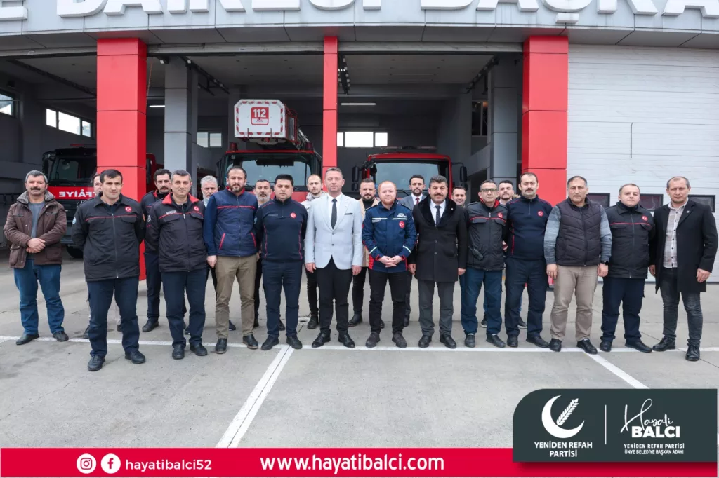 HAYATİ BALCI'DAN ÜNYE İTFAİYESİNE ZİYARET HH