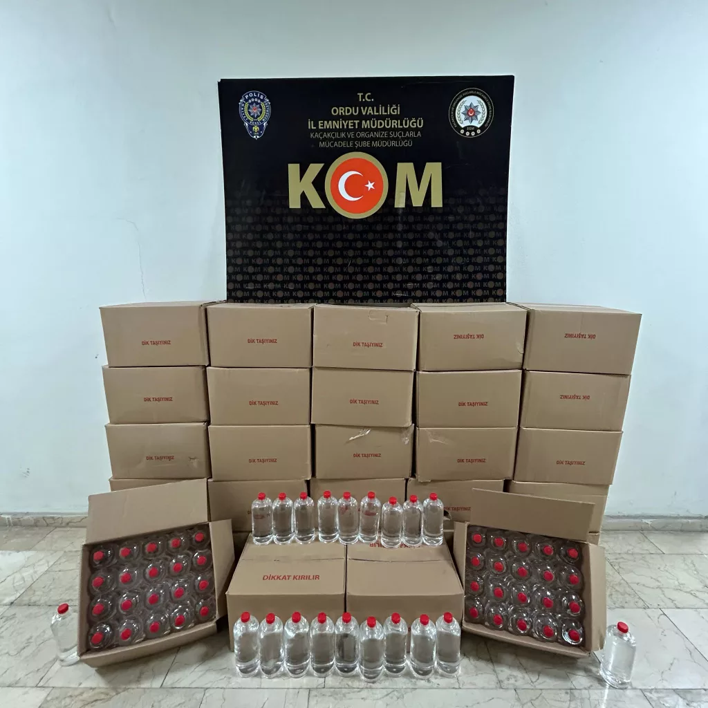 600 Litre Etil Alkol Ele Geçirildi alkok