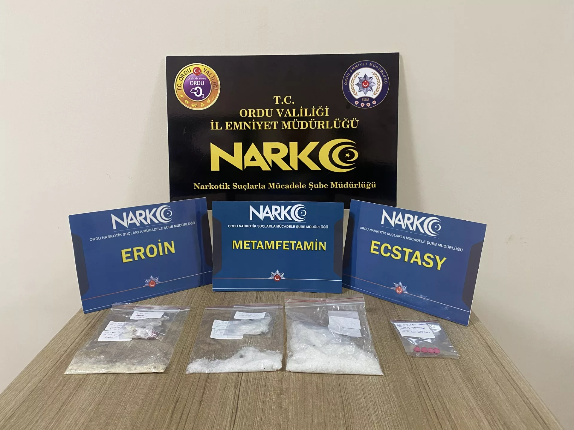 İl Emniyet Müdürlüğü Narkotik Suçlarla Mücadele Şube Müdürlüğünce 4 ay