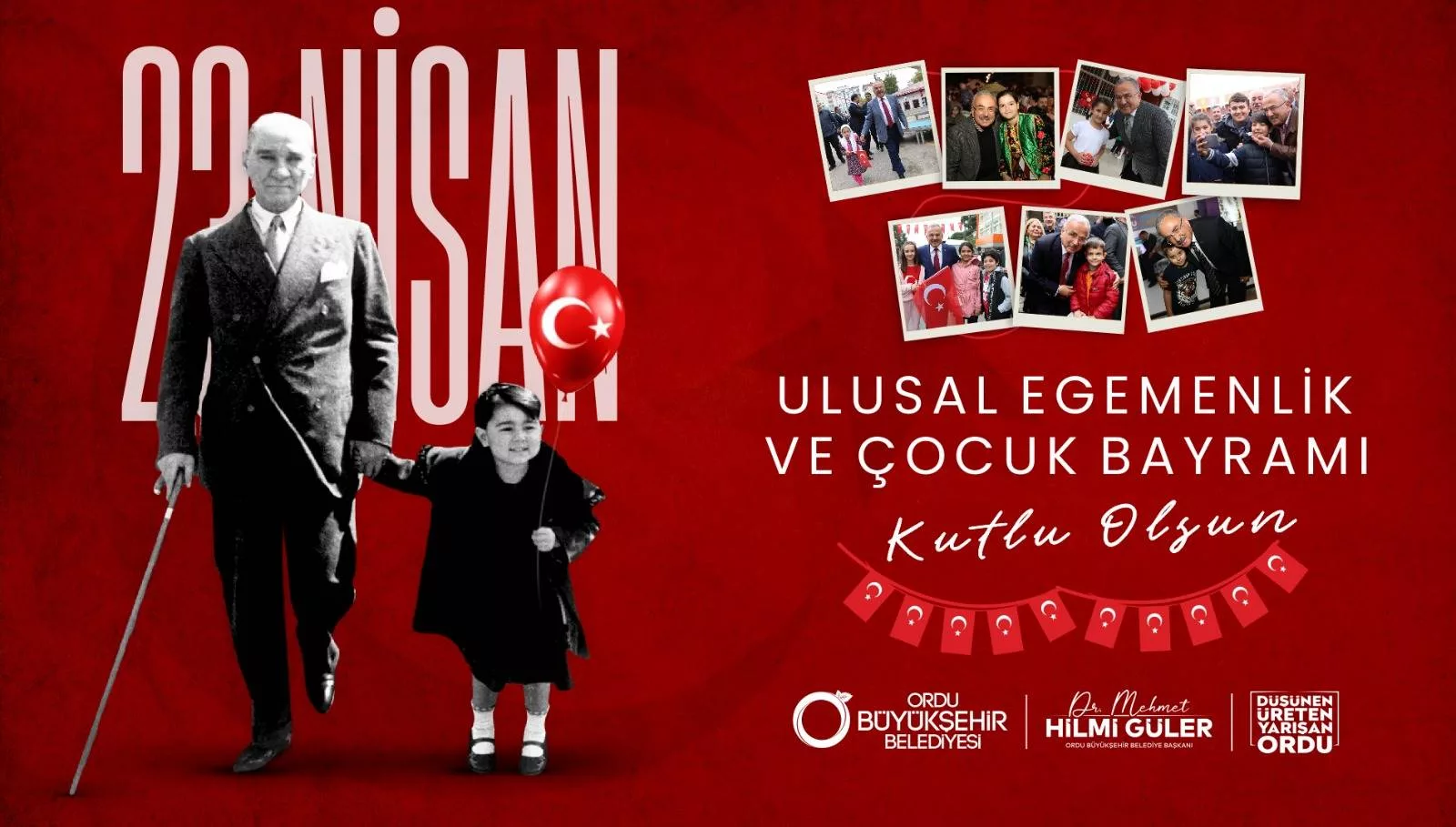BAŞKAN GÜLER’DEN 23 NİSAN MESAJI Ordu Büyükşehir Belediye Başkanı Dr.