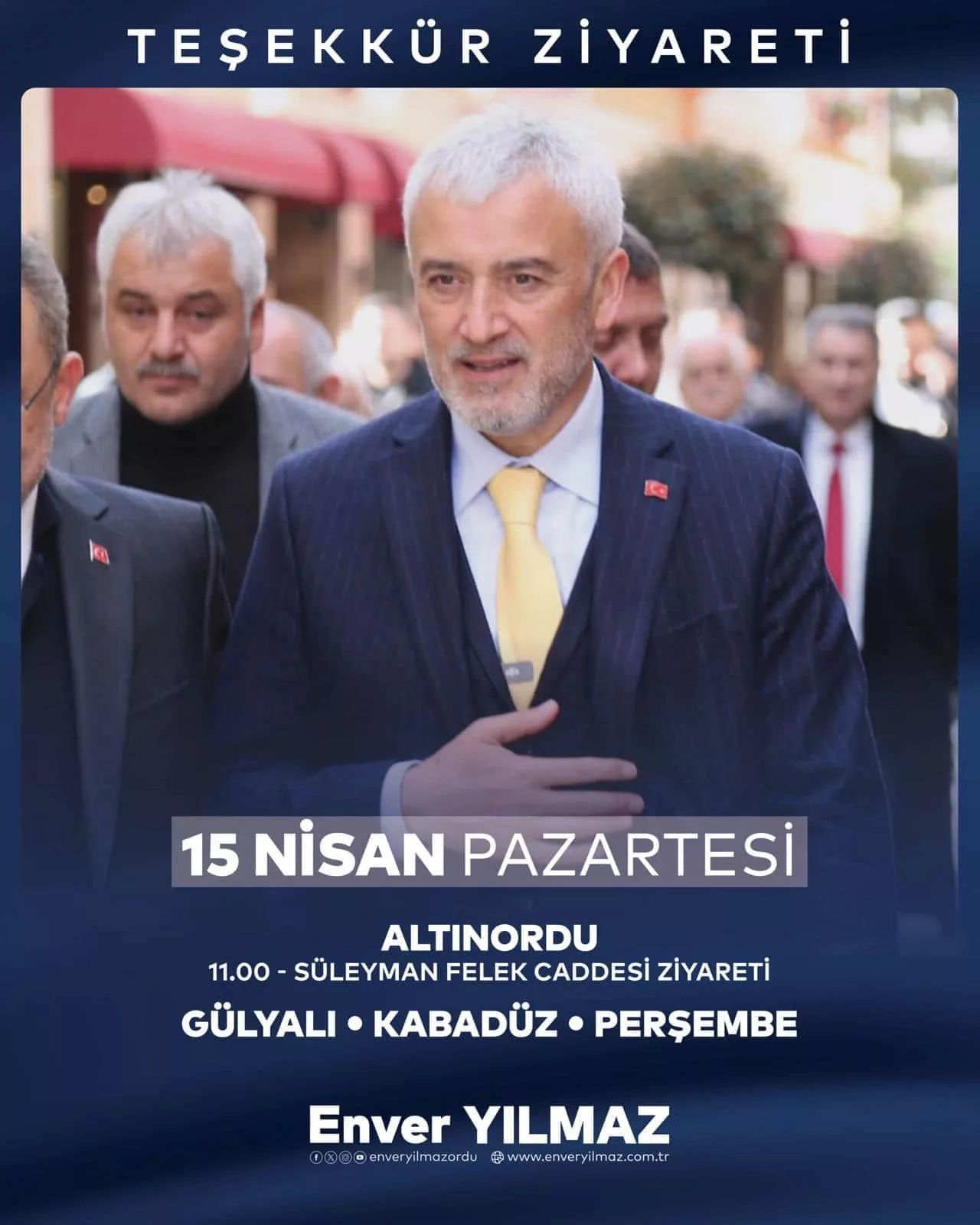 Enver Yılmaz, Ordu Halkına Teşekkür Ziyaretlerine Başlıyor Ordu Büyükşehir Belediye