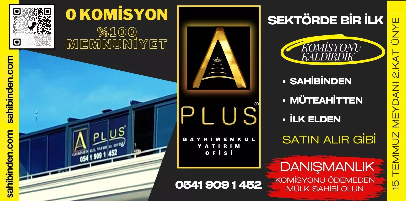 A Plus GYO &nbsp;Komisyonu Kaldırdı. Emlak Ve Gayrimenkul Sektörüne Hızlı