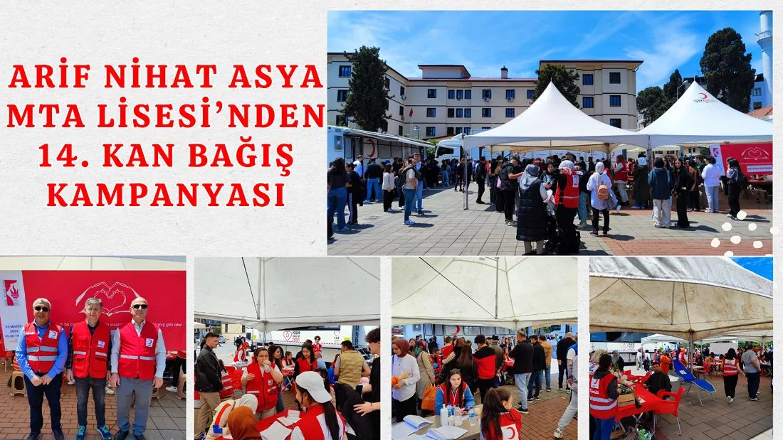 Arif Nihat Asya MTA Lisesi 14. kez düzenlediği kan bağışı