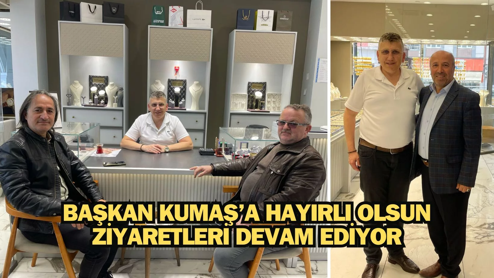 Ünye Kuyumcular Derneği Başkanı Nuri Kumaş’a STK’lardan Hayırlı Olsun Ziyareti