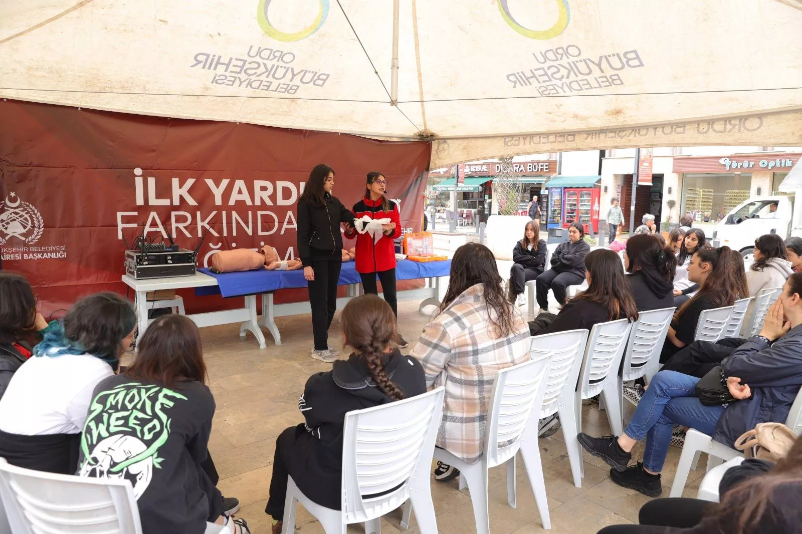 ORDU İTFAİYESİ’NDEN HALKA AÇIK İLK YARDIM EĞİTİMİ Ordu Büyükşehir Belediyesi,