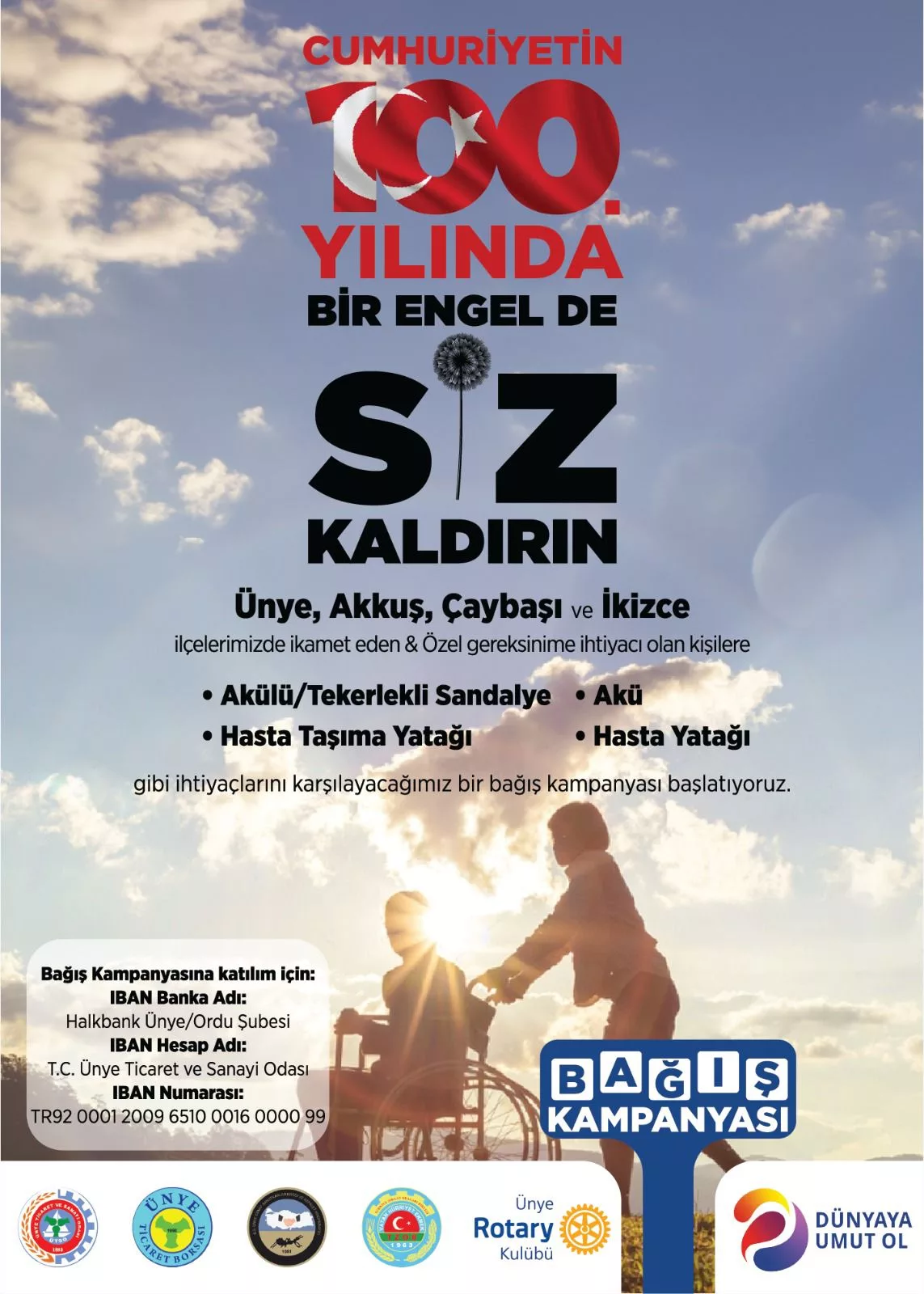 Engelleri birlikte kaldıralım çağrısı Ordu İl Başkanı Cihan Çakır, Kampanyanın