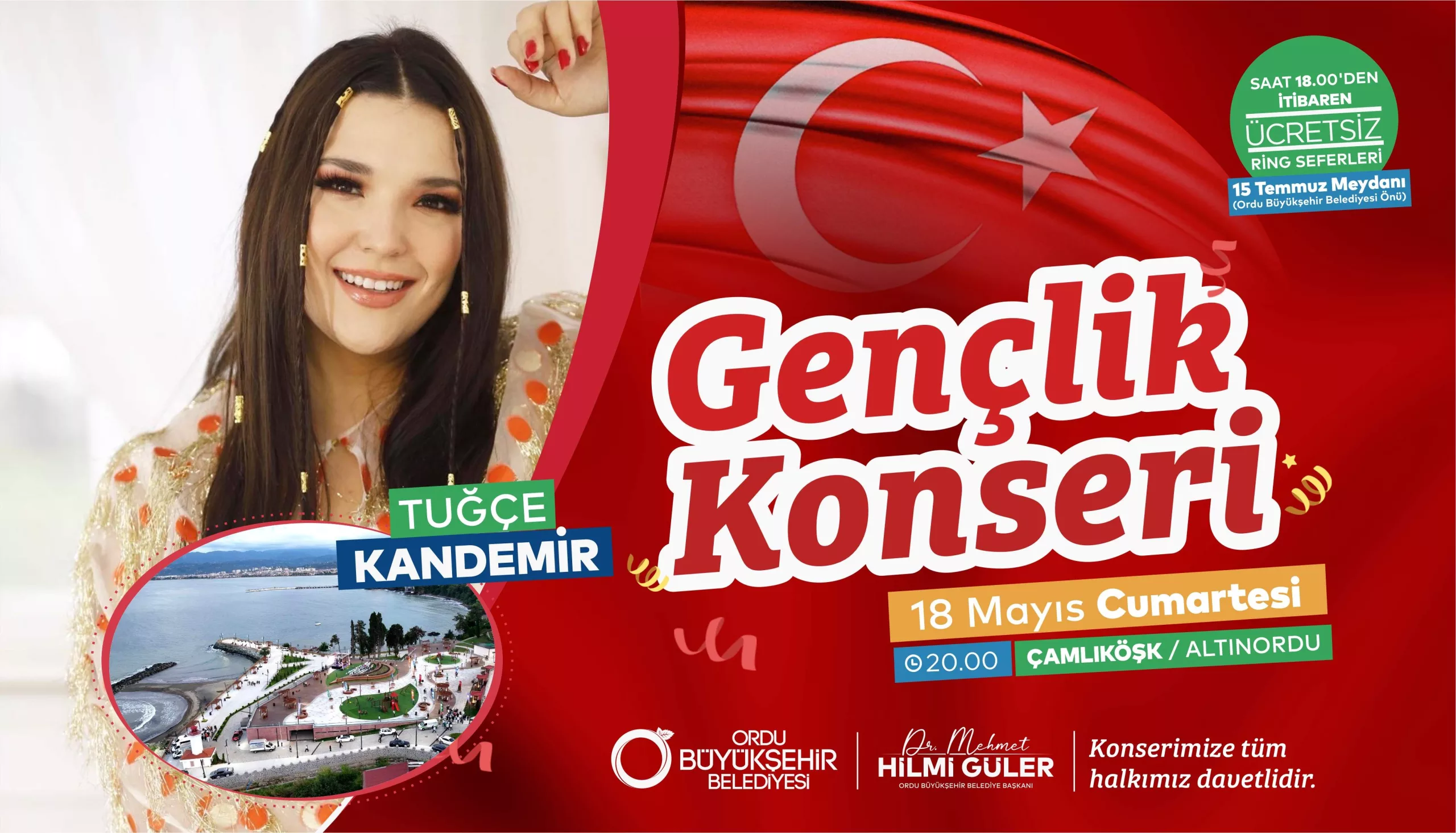 TUĞÇE KANDEMİR ORDULULARLA BULUŞUYOR 19 MAYIS COŞKUSU BU KONSERLE ZİRVE