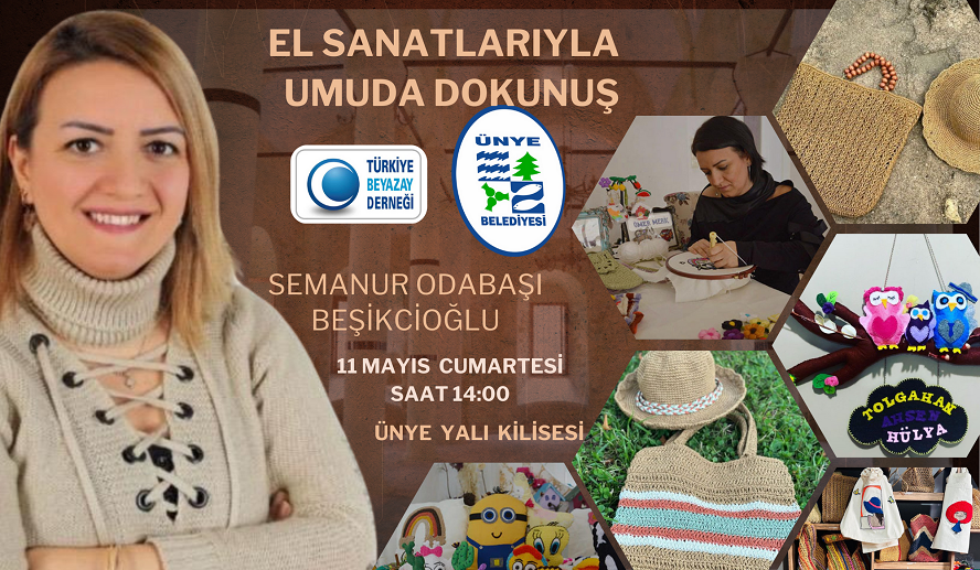 TÜRKİYE BEYAZAY DERNEĞİ ORDU İL BAŞKANI ÇAKIR, SEMANUR ODABAŞI BEŞİKCİOĞLU’NUN SERGİSİNE DAVET ETTİ se