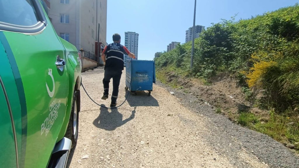 BÜYÜKŞEHİR SİVRİSİNEKLERE KARŞI SAHADA SI1