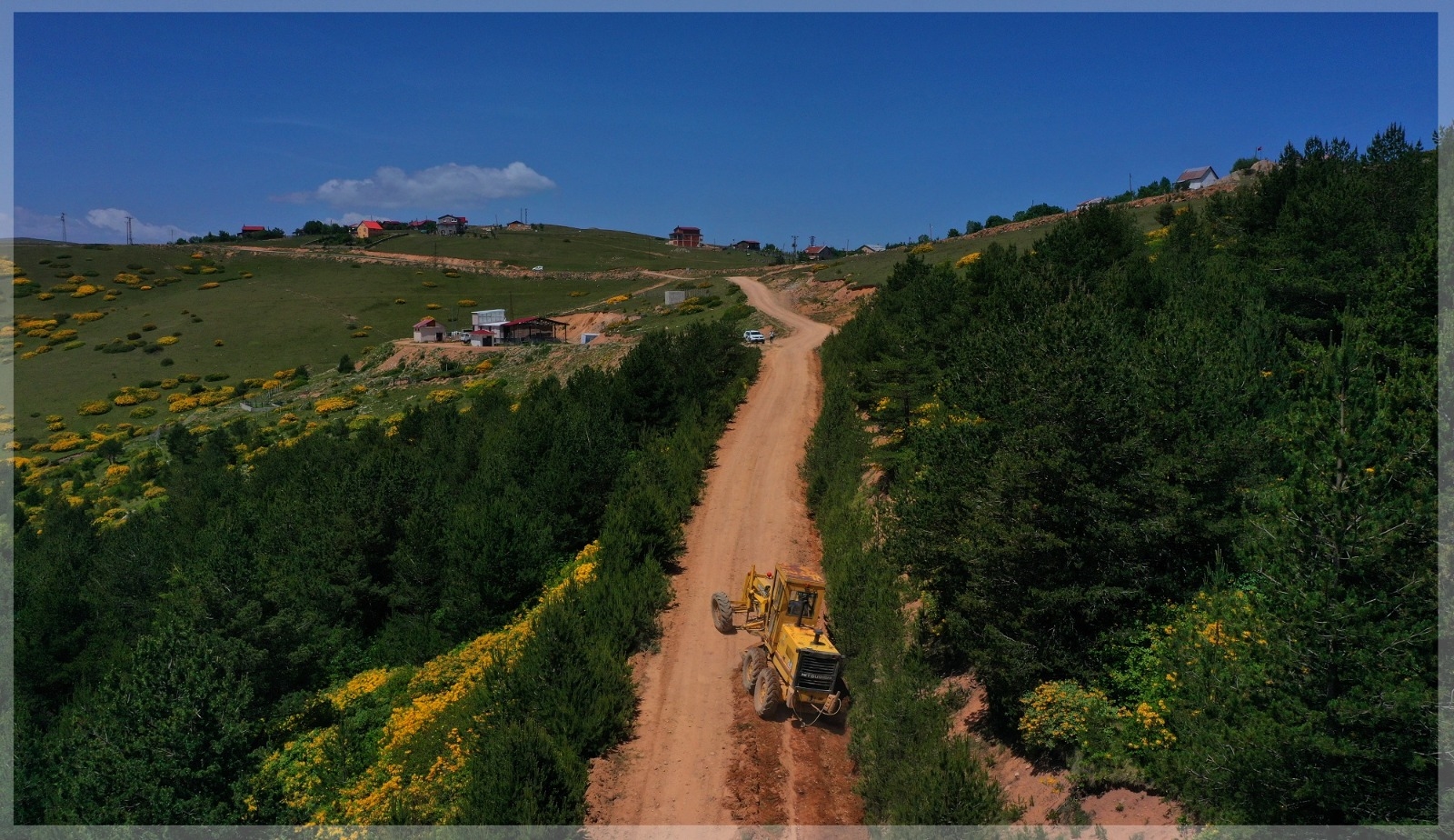 YAYLA TURİZMİ İÇİN ÇAMBAŞI OBA YOLLARI ONARILIYOR BÜYÜKŞEHİR BELEDİYESİ, YAYLALARDA
