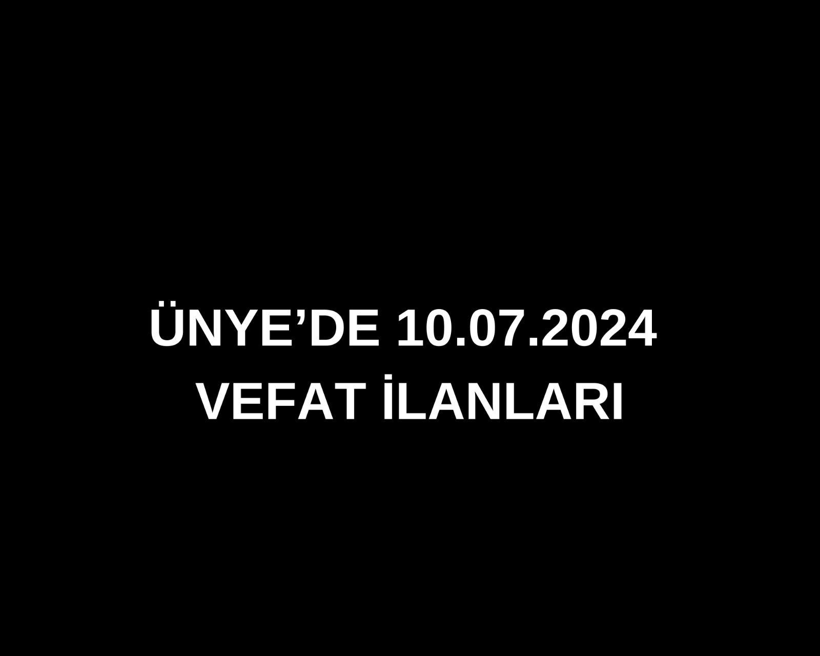 MEHMET BACACI VEFAT ETTİ Aslen Giresun Alucra Kaledibi köyünden Bayramca