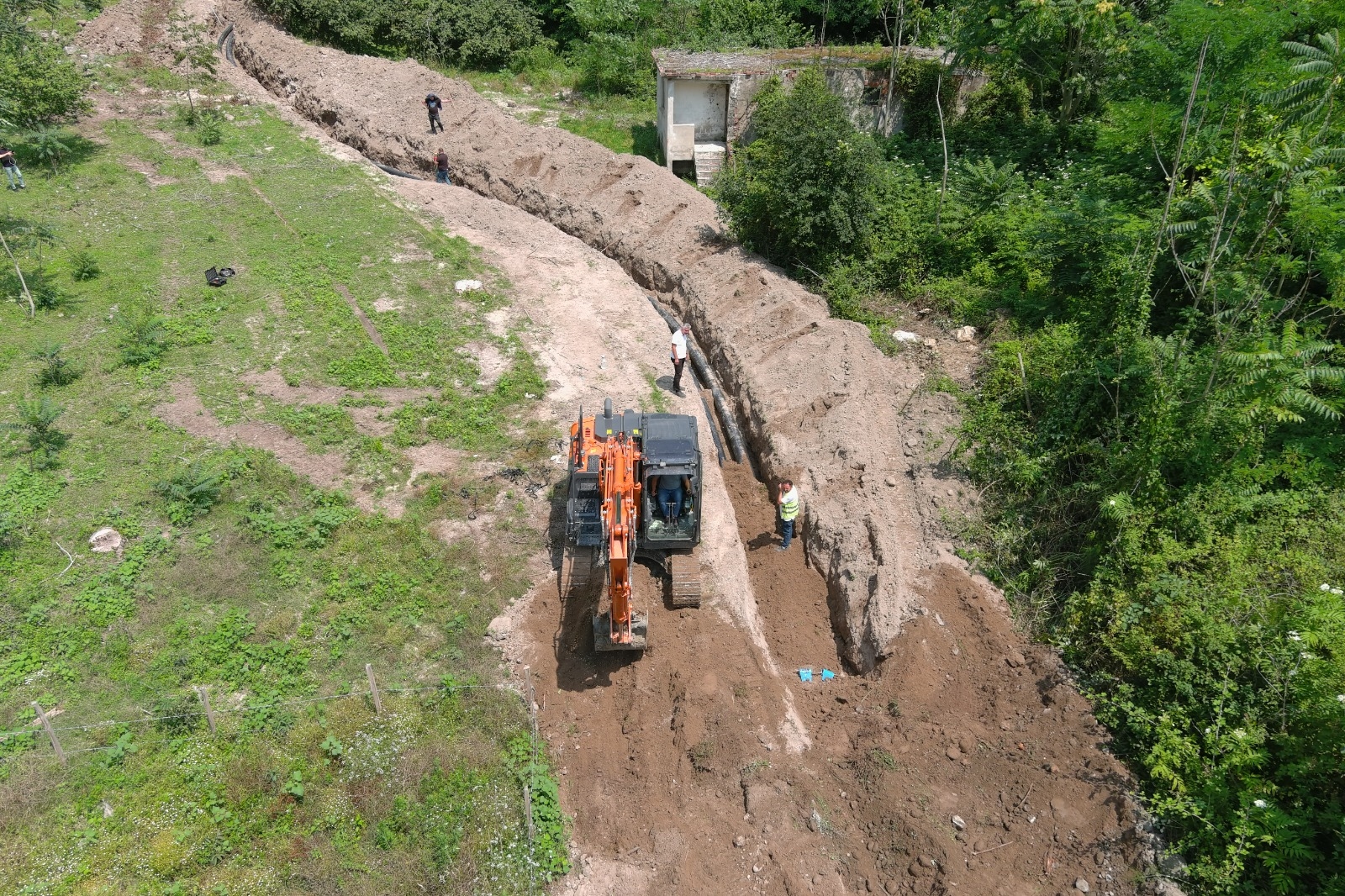 PERŞEMBE’NİN İÇME SUYU ANA İSALE HATTI YENİLENDİ Perşembe ilçe merkezine