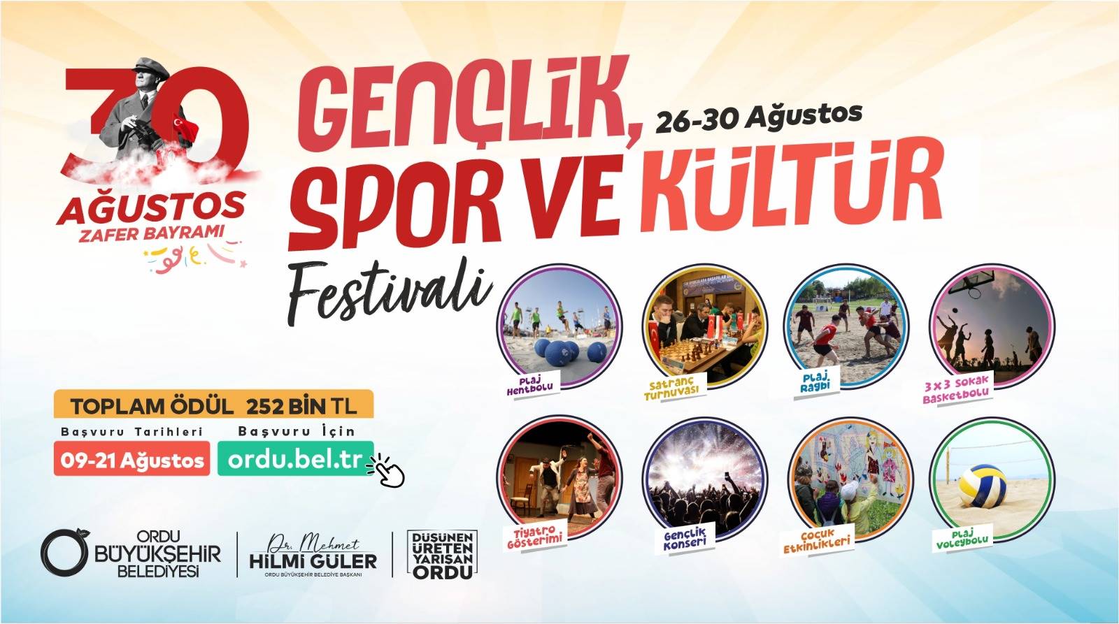 ORDU’DA FESTİVAL VAR Ordu Büyükşehir Belediyesi tarafından bu yıl 2’incisi