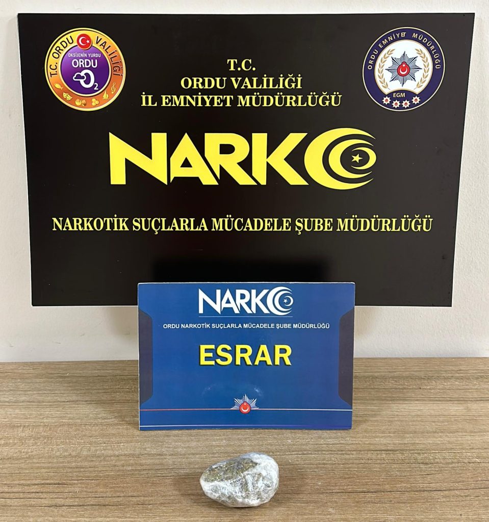 Ordu'da Uyuşturucu ile Mücadele Kapsamında Gerçekleştirilen Operasyonlar NARKO 1 2