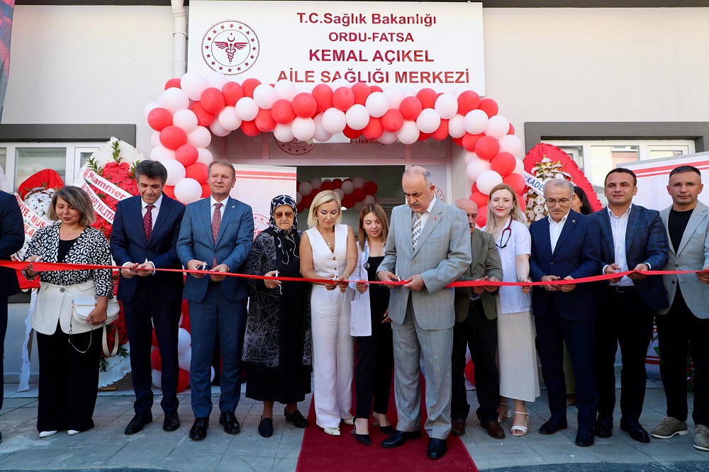 Fatsa’da Hayırseverler Tarafından Yaptırılan Aile sağlığı Merkezi ile 112 Acil Sağlık Hizmetleri İstasyonu Açıldı f