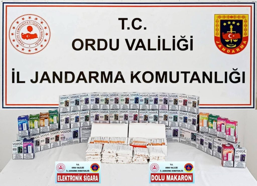 Altınordu'da Kaçak Tütün ve Elektronik Sigara Operasyonu: 1 Şüpheli Gözaltında mm