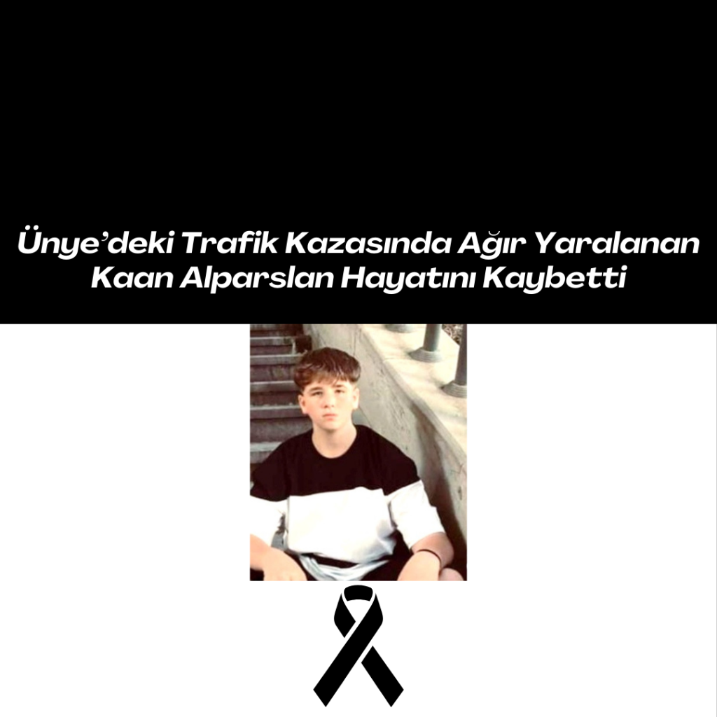 Ünye’deki Trafik Kazasında Ağır Yaralanan Kaan Alparslan Hayatını Kaybetti Black Corporate Death Anniversary Instagram Post 27