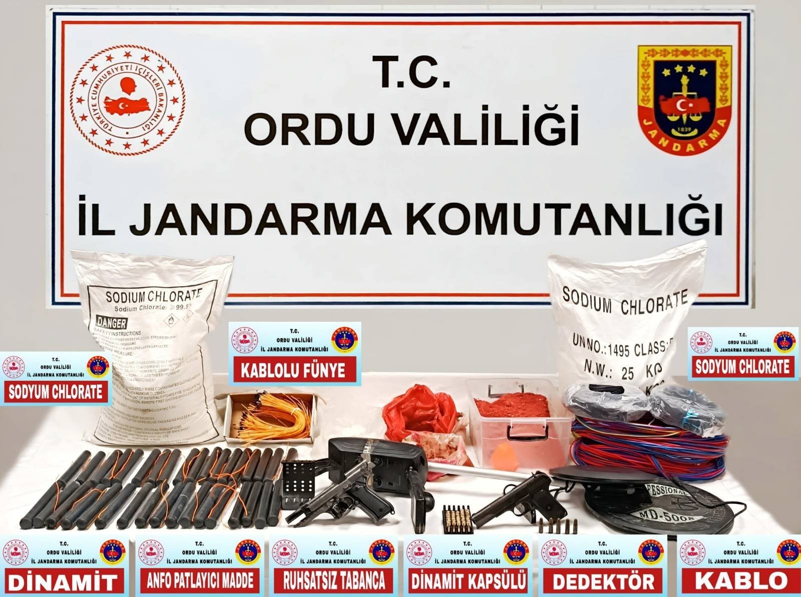 Ordu İl Jandarma Komutanlığınca Kumru ilçesinde 31 Ağustos 2024 tarihinde
