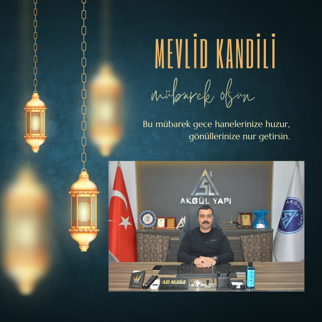 Akgül İnşaat’ın sahibi Ali Akgül, Mevlid Kandili dolayısıyla bir kutlama