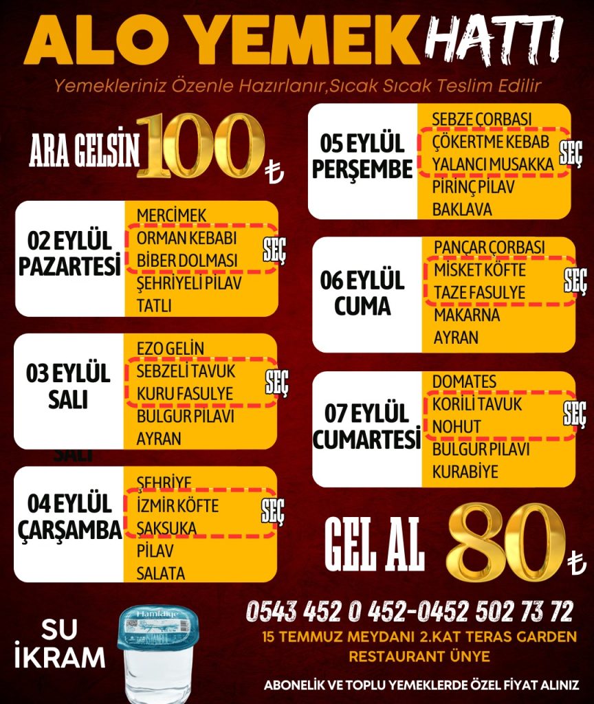 ALO YEMEK HATTI ÜNYE'DEÜNYE'DE YENİ BİR LEZZET DENEYİMİ! WhatsApp Image 2024 09 02 at 08.28.17