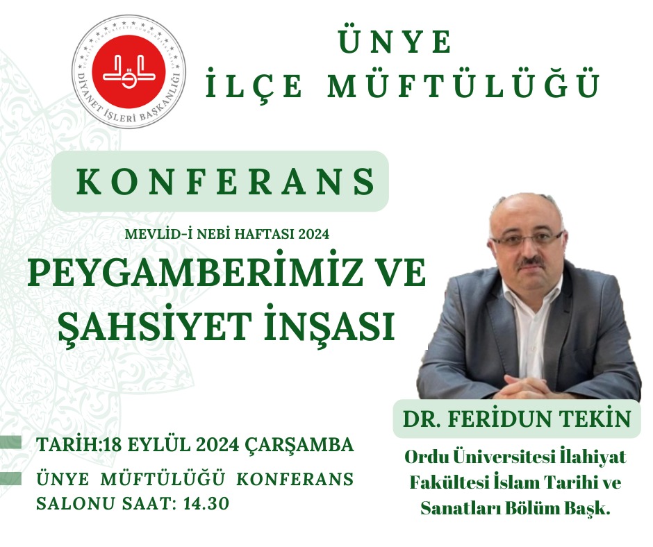 Ünye Müftülüğünden Mevlid-i Nebi programına davet WhatsApp Image 2024 09 17 at 13.33.46