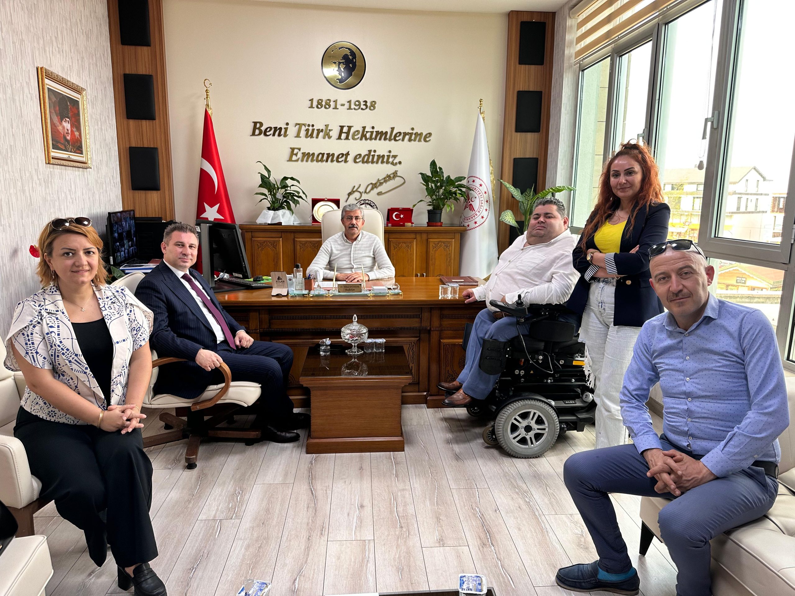 Karadeniz Radyo Televizyon ve Gazeteciler Derneği’nden Ünye Devlet Hastanesi Başhekimine