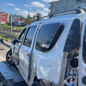 Fatsa-Ünye Çevre Yolunda Korkutan Kaza fat