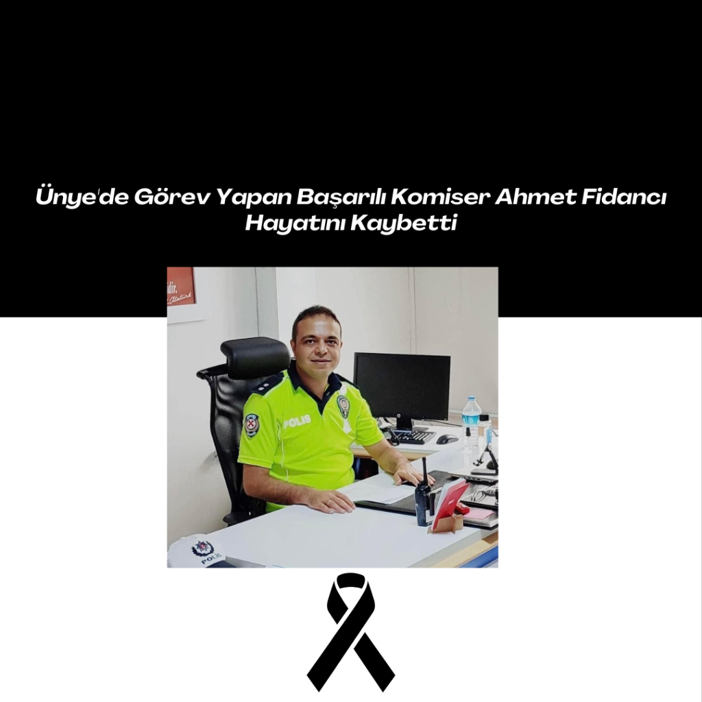 Ünye'de Görev Yapan Başarılı Komiser Ahmet Fidancı Hayatını Kaybetti Black Corporate Death Anniversary Instagram Post 29 2