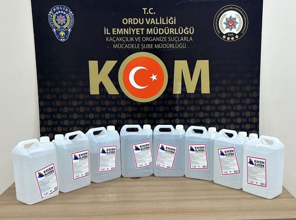 Ordu'da Kaçakçılık ve Sahte Alkol Operasyonları kom2
