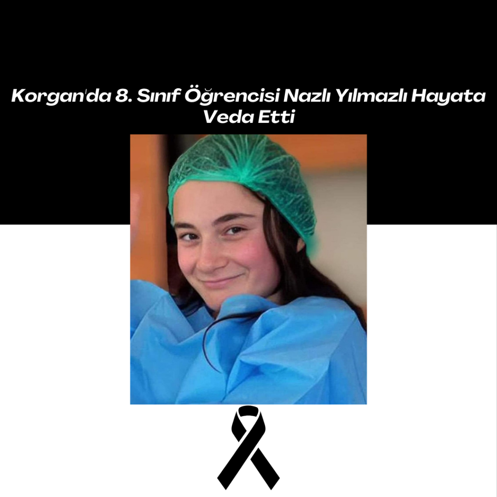 Korgan'da 8. Sınıf Öğrencisi Nazlı Yılmazlı Hayata Veda Etti Black Corporate Death Anniversary Instagram Post 21