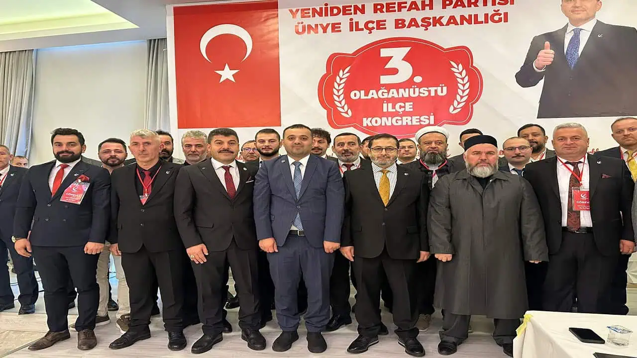Yeniden Refah Partisi Ünye’de 3. Olağanüstü Kongresi’ni Gerçekleştirdi Yeniden Refah