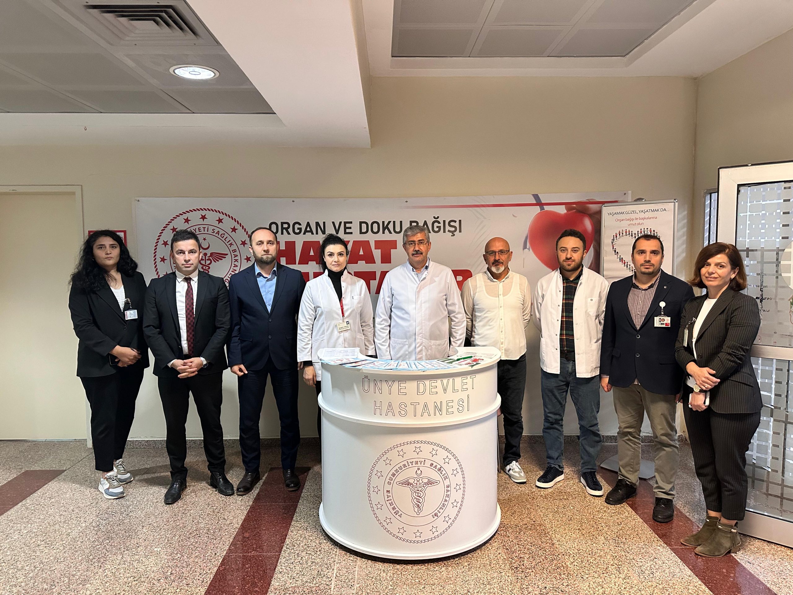 3-9 Kasım Doku ve Organ Bağış Haftası nedeniyle Ünye Devlet