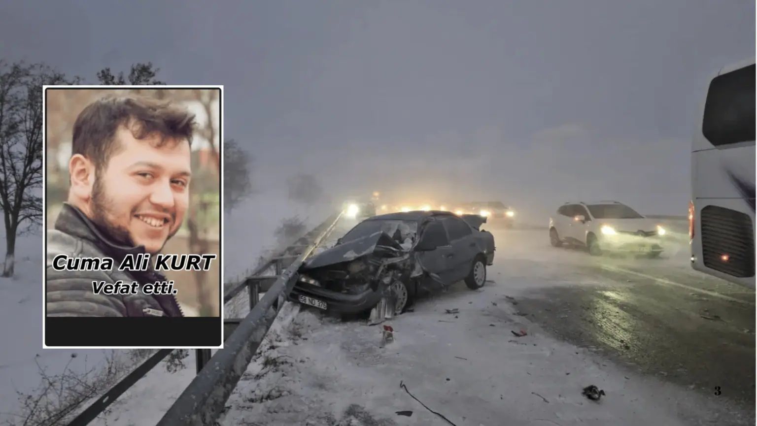 Meydana gelen 2 ayrı zincirleme trafik kazası nedeniyle Çorum-Samsun kara