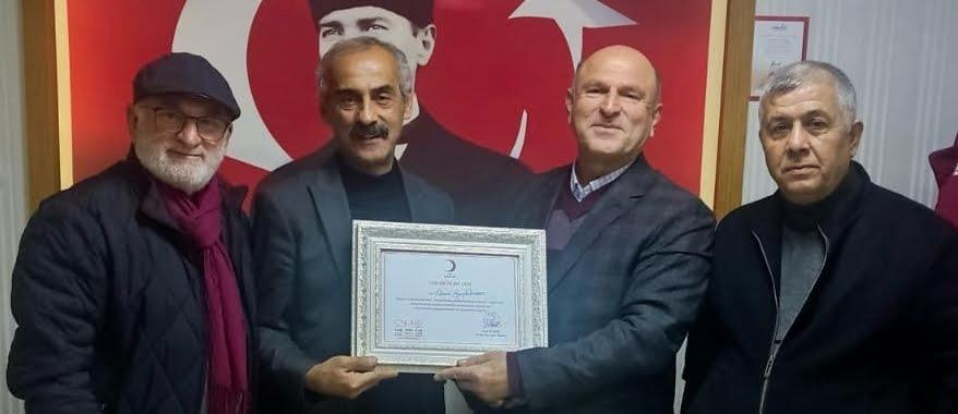 Türk Kızılay Ünye Şube Başkanımız Sn. Halit Özdemir, Ünye Ziraat